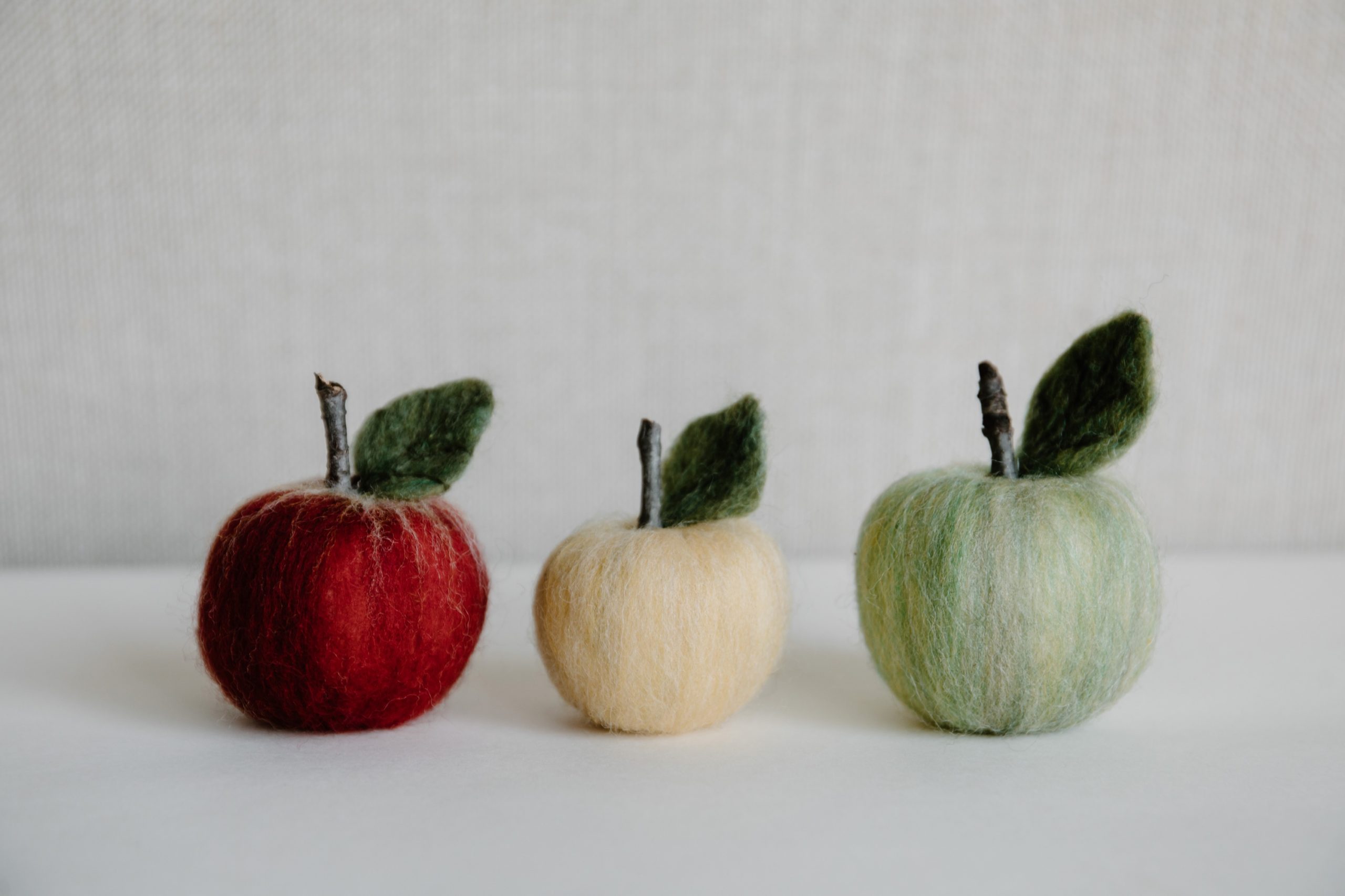 Felted Apples Little Forest Village