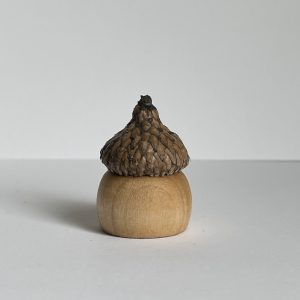 Tiny Acorn Jar with real acorn cap lid