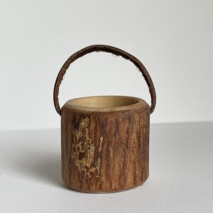 Small bucket made out of real branch